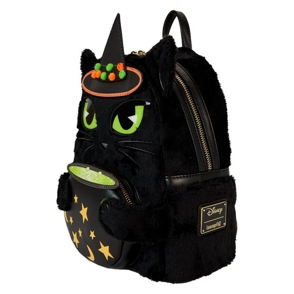 hocus pocus binx pocket mini backpack Exclusive Costume Light Up Glow | Officially Licensed | Plastic/Vegan Leather This accessory makes a bewitching addition to any outfit and will keep your belongings safe along your journey EXCLUSIVE DROP: Loungefly Hocus Pocus